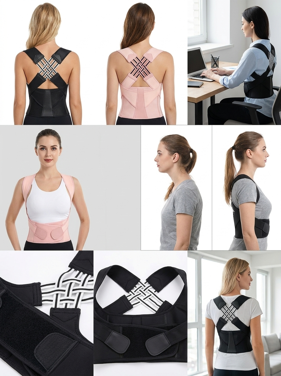 PosturePro Max - photo produit, sangle ventrale intégrée